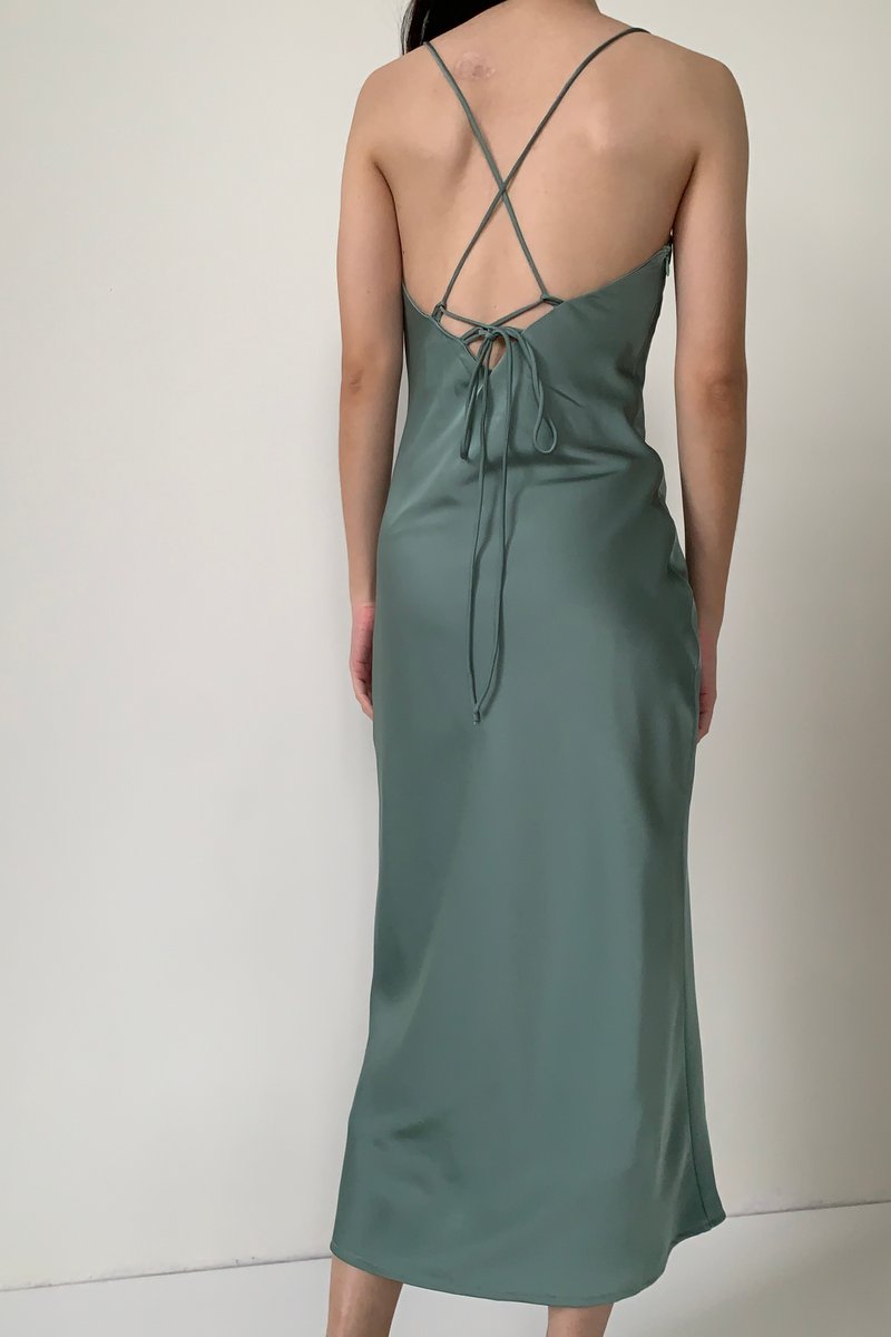 Bexley Cross-Back Slip Dress