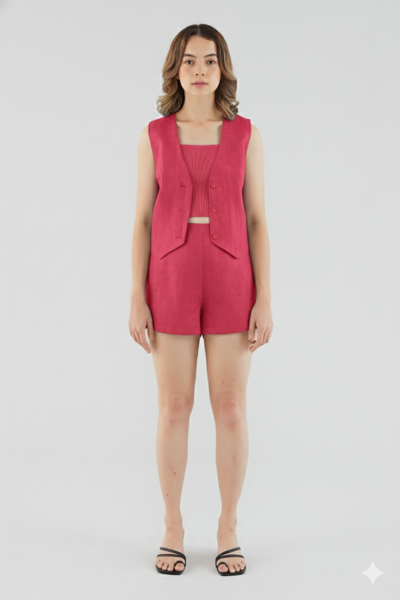 Corena Linen Relaxed Shorts