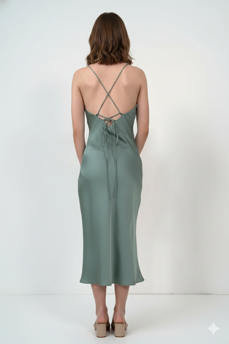 Bexley Cross-Back Slip Dress