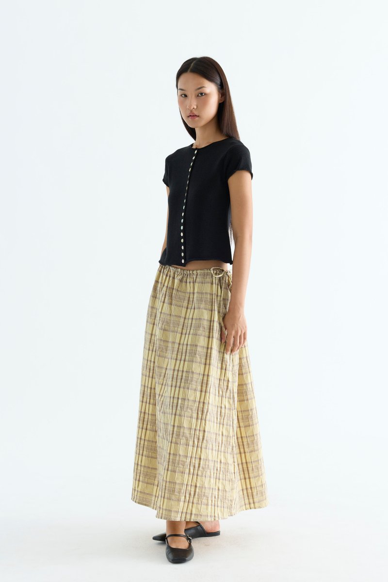 Kelyn Button-Down Knit Top