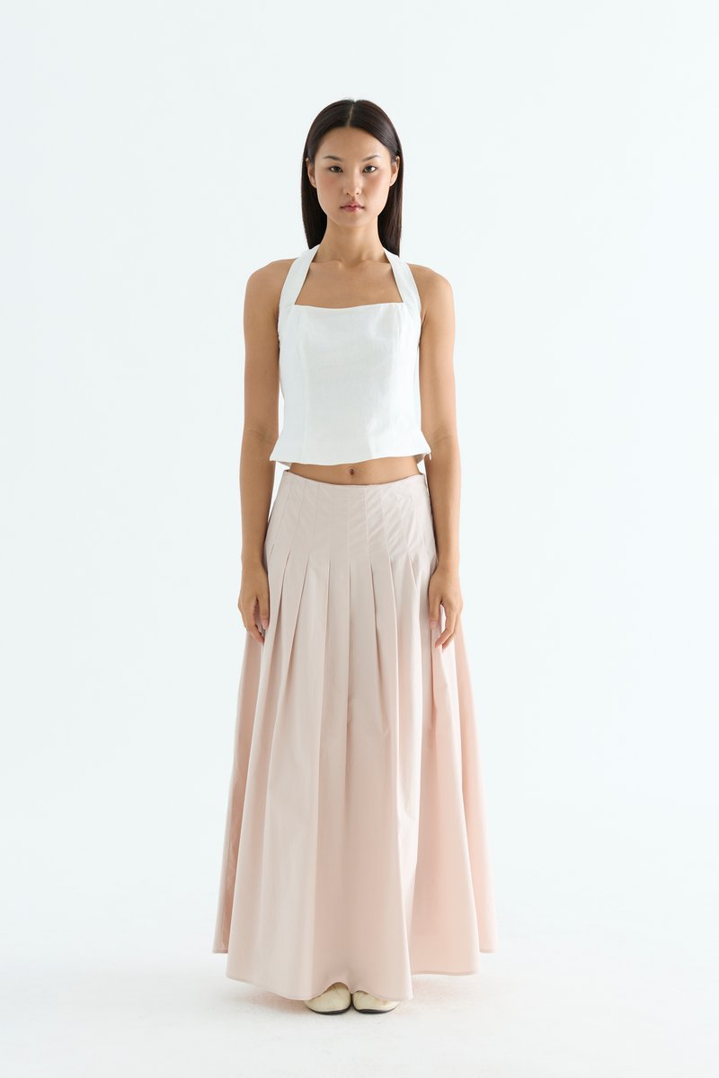Akari Linen Halter Top