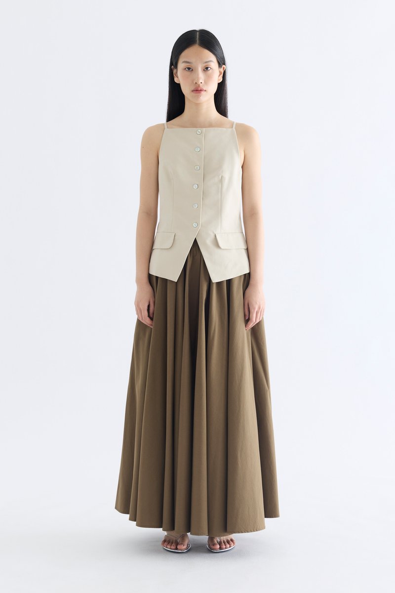 Tamie Straight Neck Waistcoat