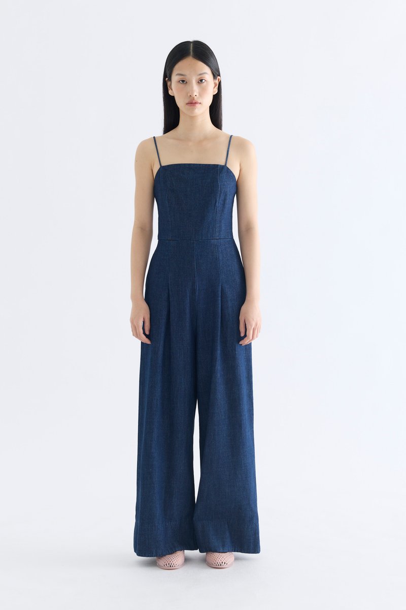 Henzo Denim Wide Leg Jumpsuit
