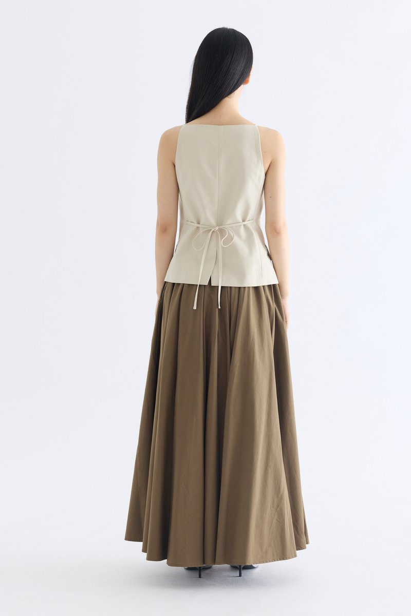 Tamie Straight Neck Waistcoat