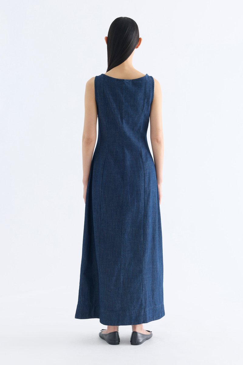 Rummi Denim Panelled Dress