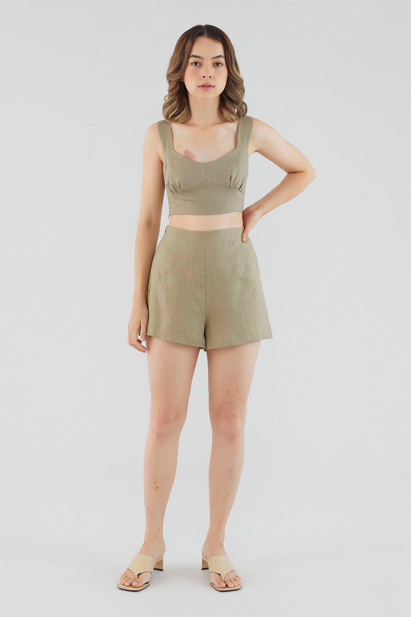 Corena Linen Relaxed Shorts