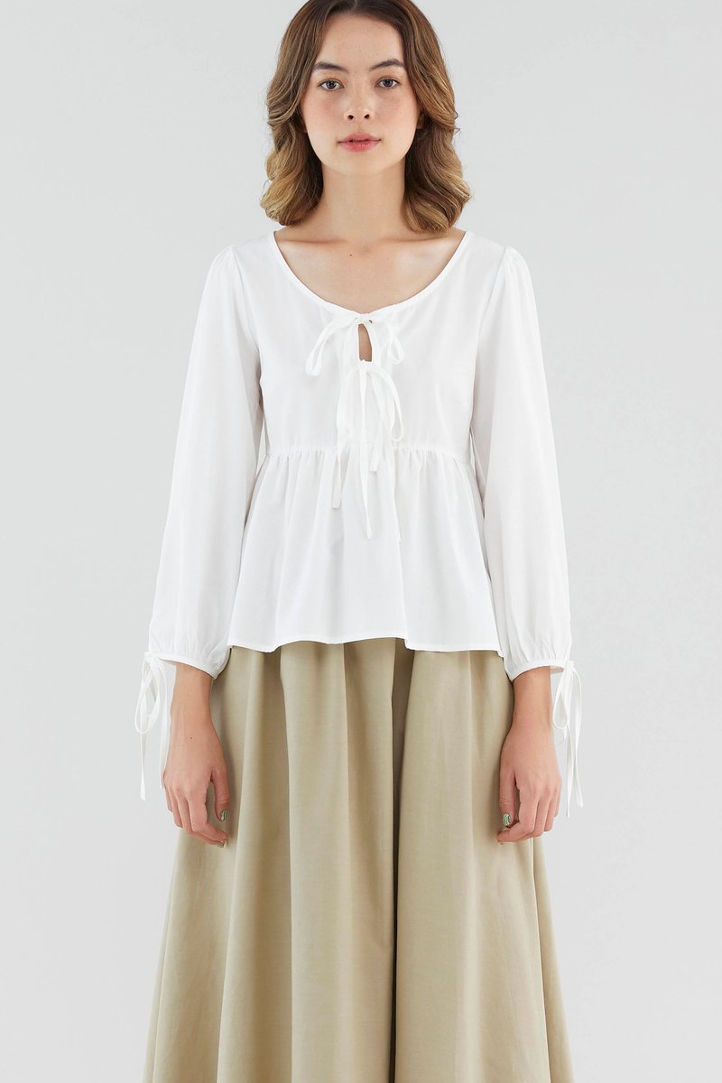 Franie Tie-Strap Blouse