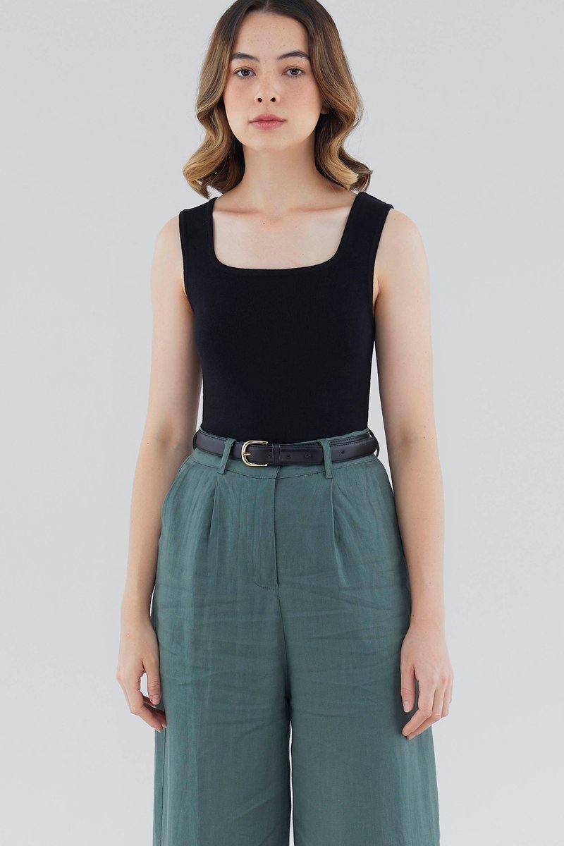Aspen Square-Neck Knit Top
