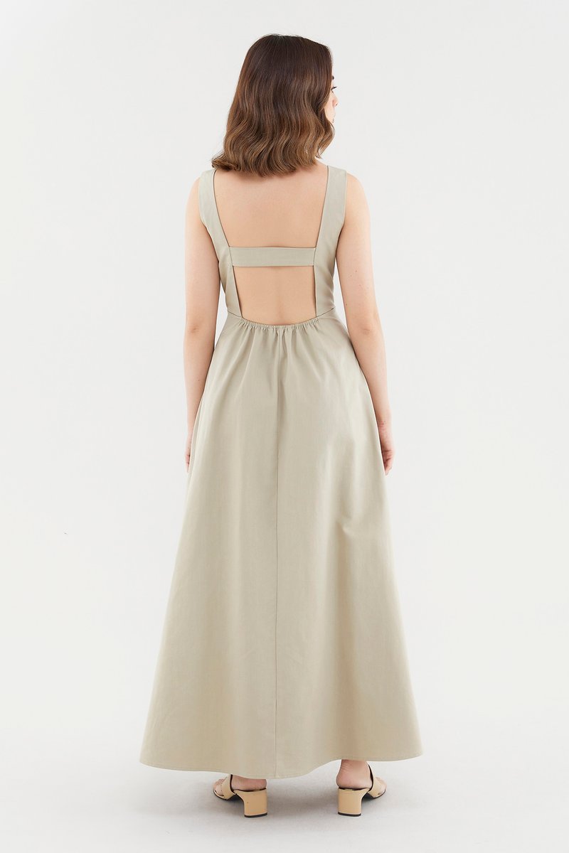 Taria Open-Back Dress