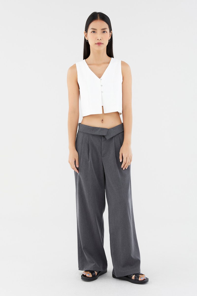 Henrik Low-Rise Wide Leg Pants