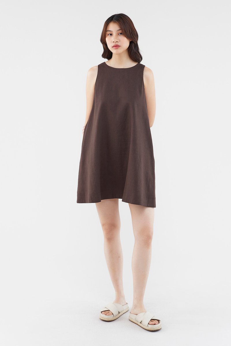 Myrah Linen Shift Dress