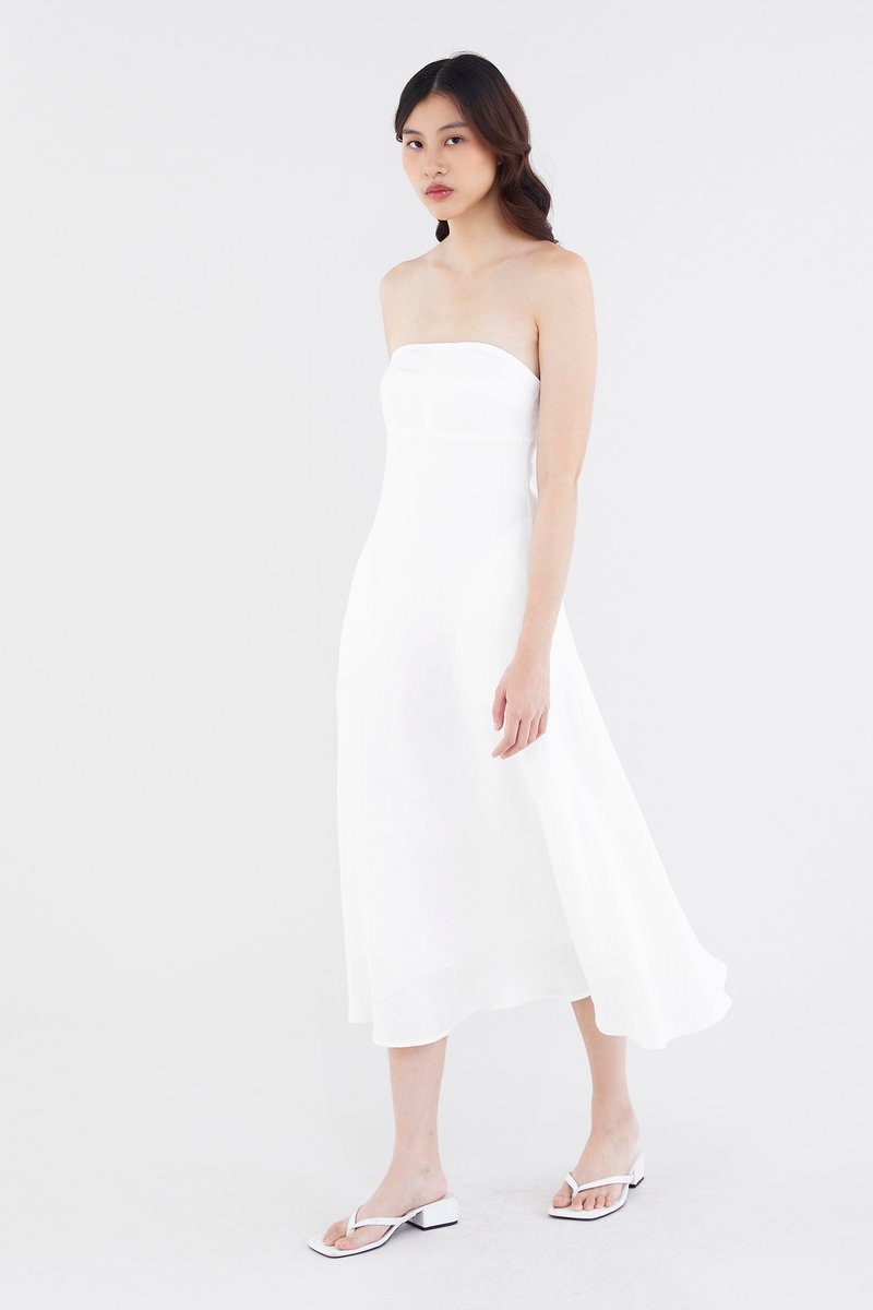 Alexis Linen Empire Tube Dress