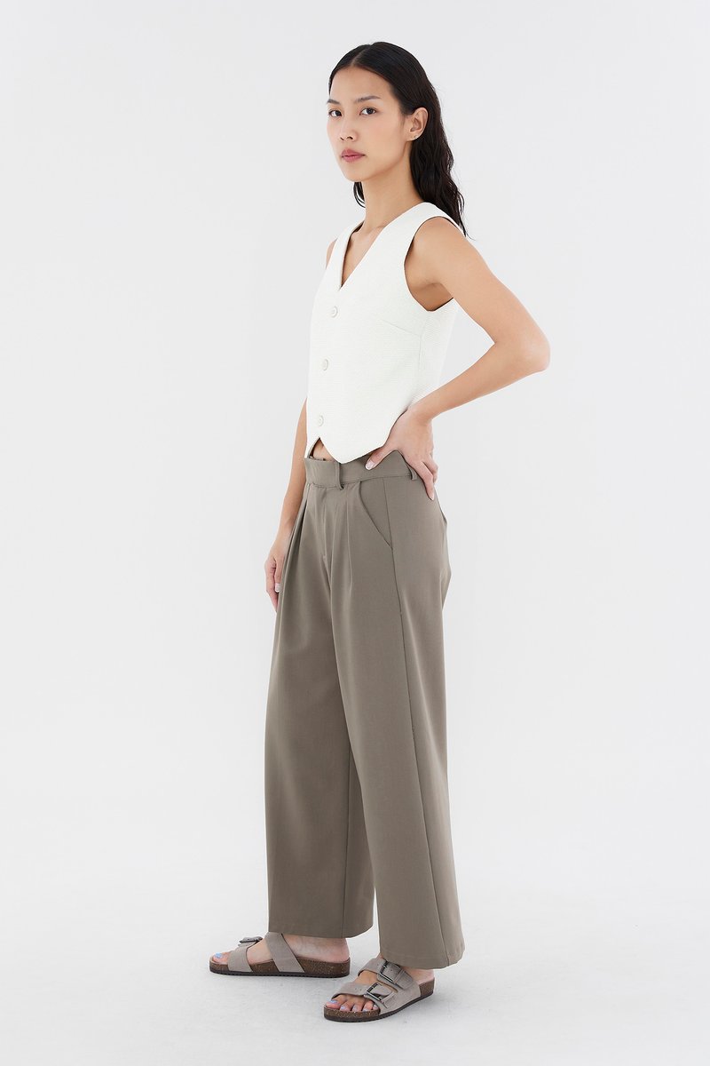 Juralle Low-Rise Tailored Pants