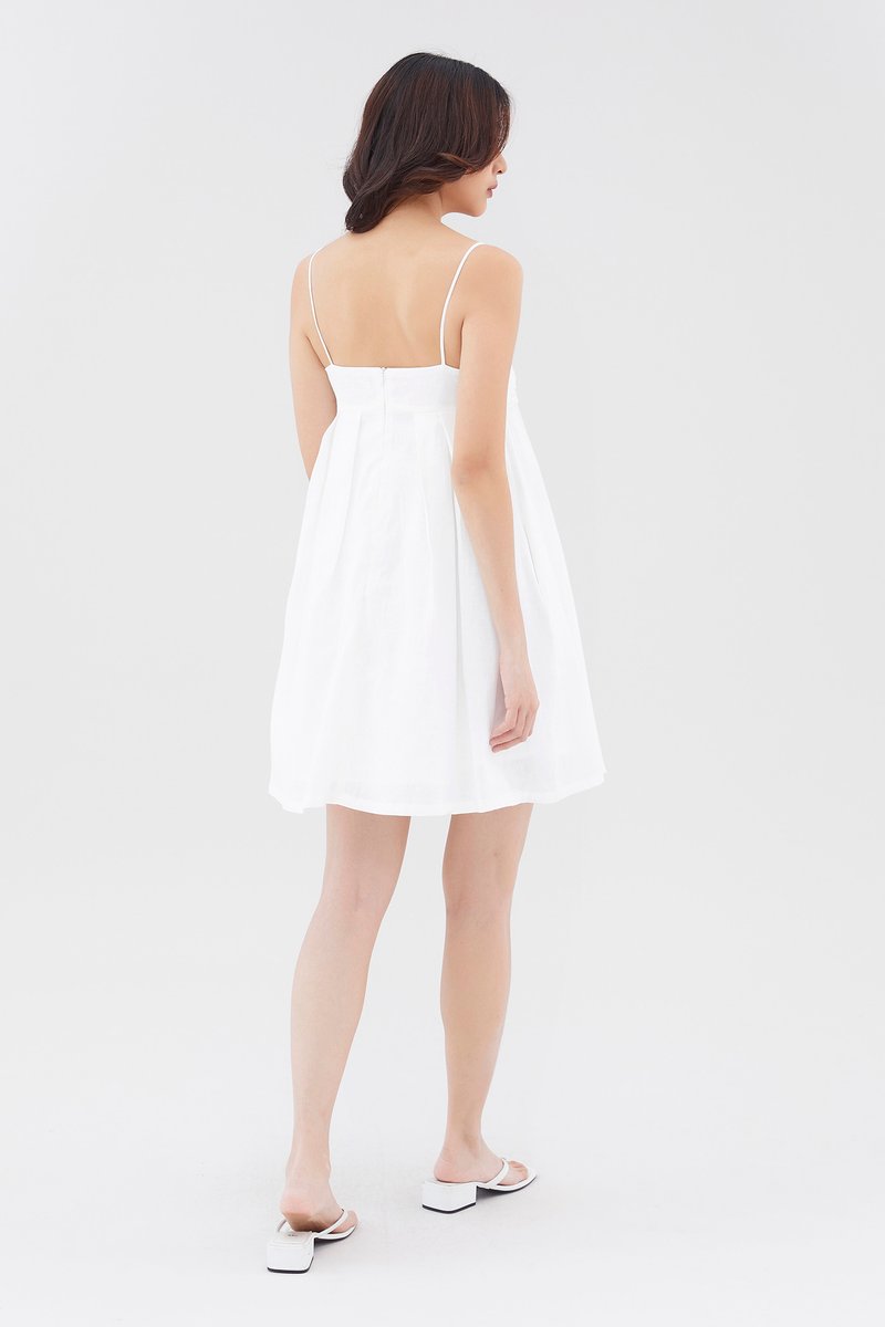 Chesca Linen Pleated Dress