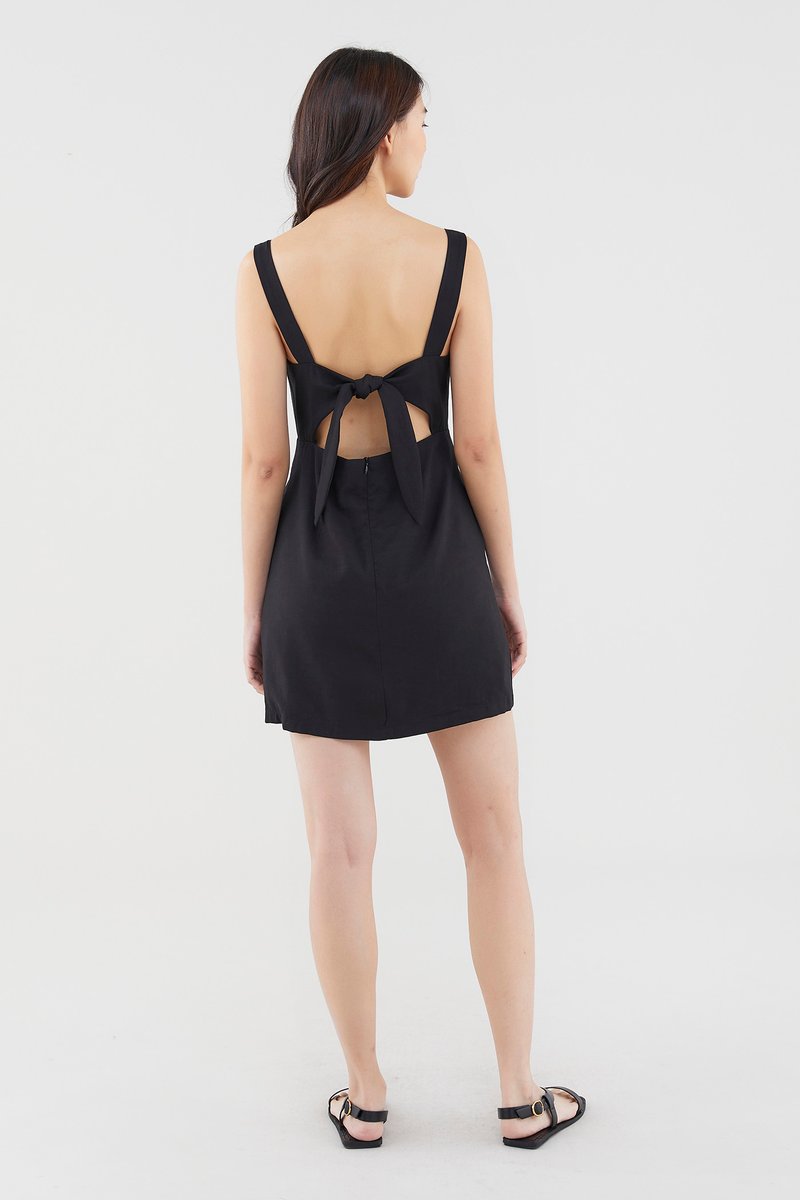 Noemi Tie-Back Mini Dress