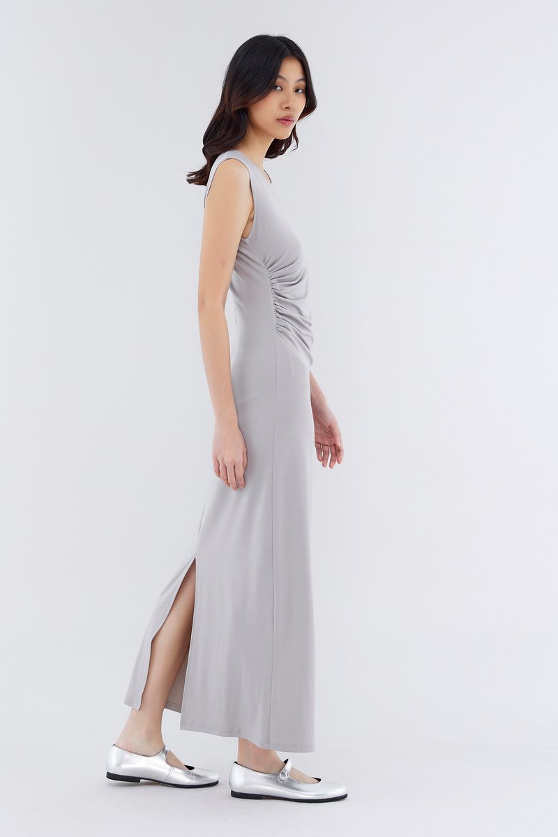 Jaendry Side Ruch Fitted Dress