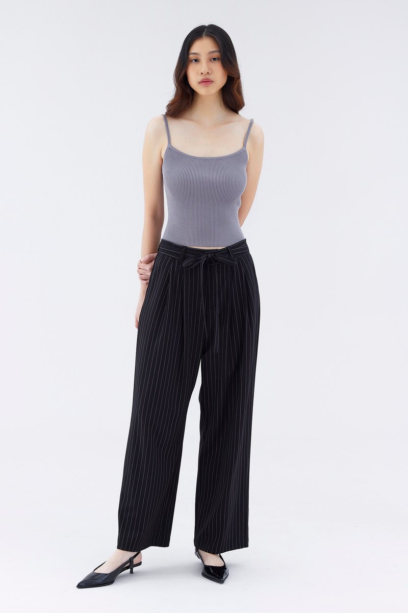Lukime Pinstripe Relaxed Pants