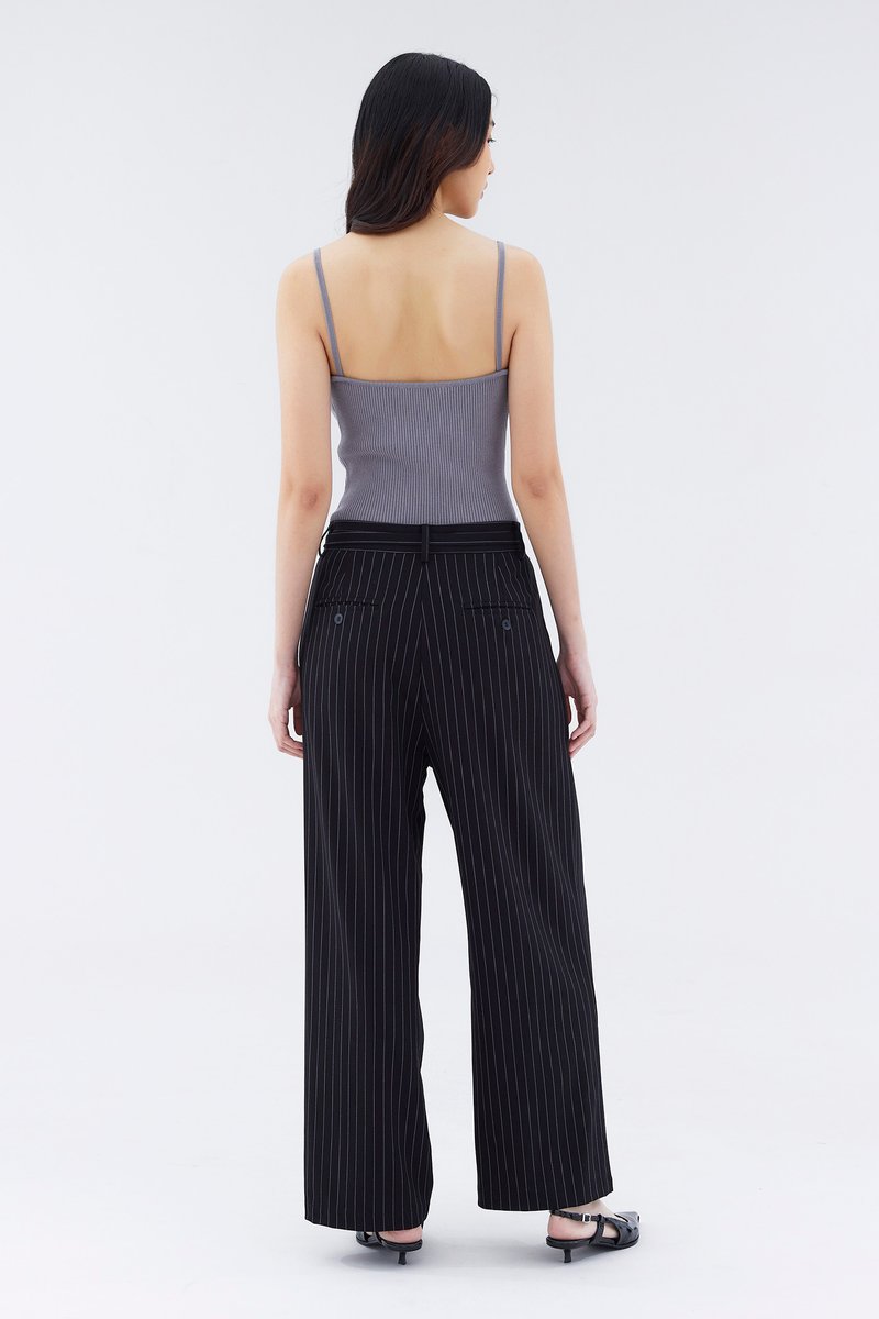 Lukime Pinstripe Relaxed Pants