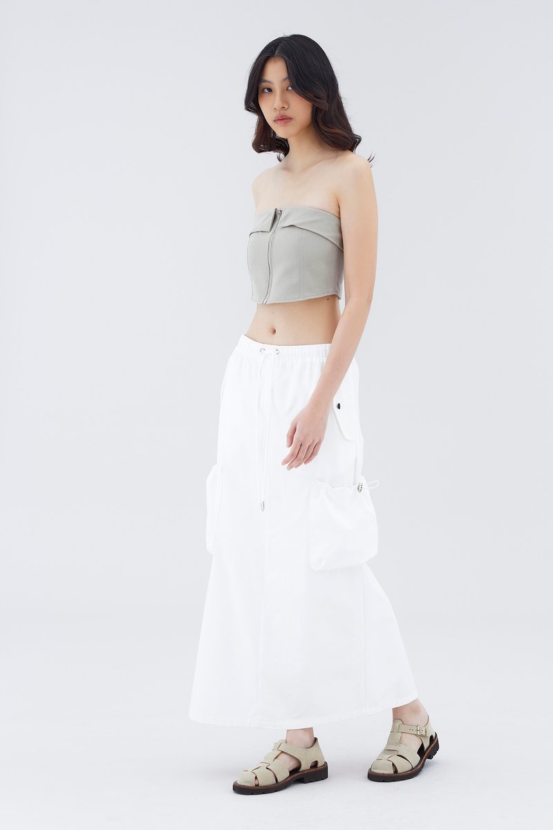 Meleny Zip Tube Top