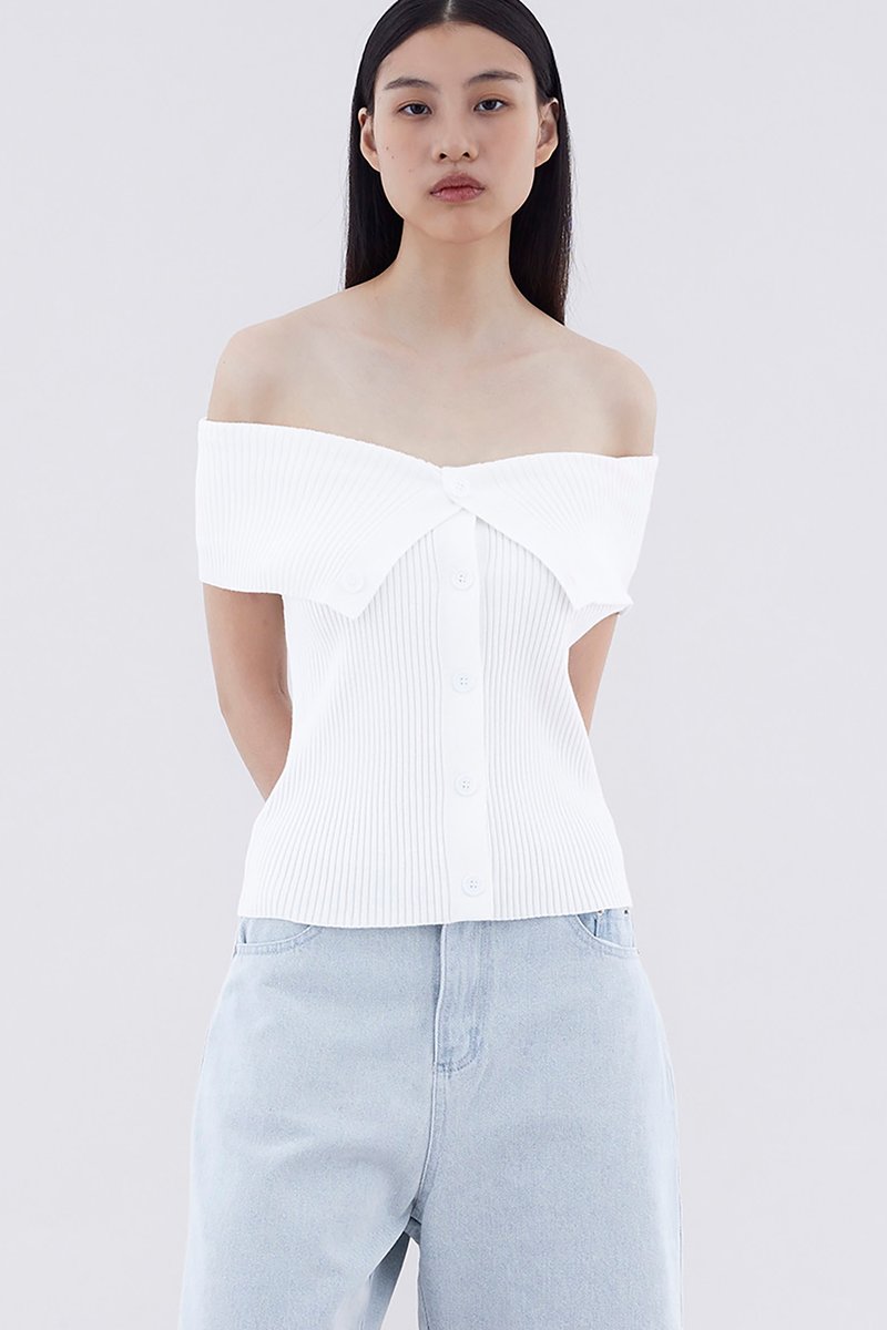 Danne Off-Shoulder Knit Top