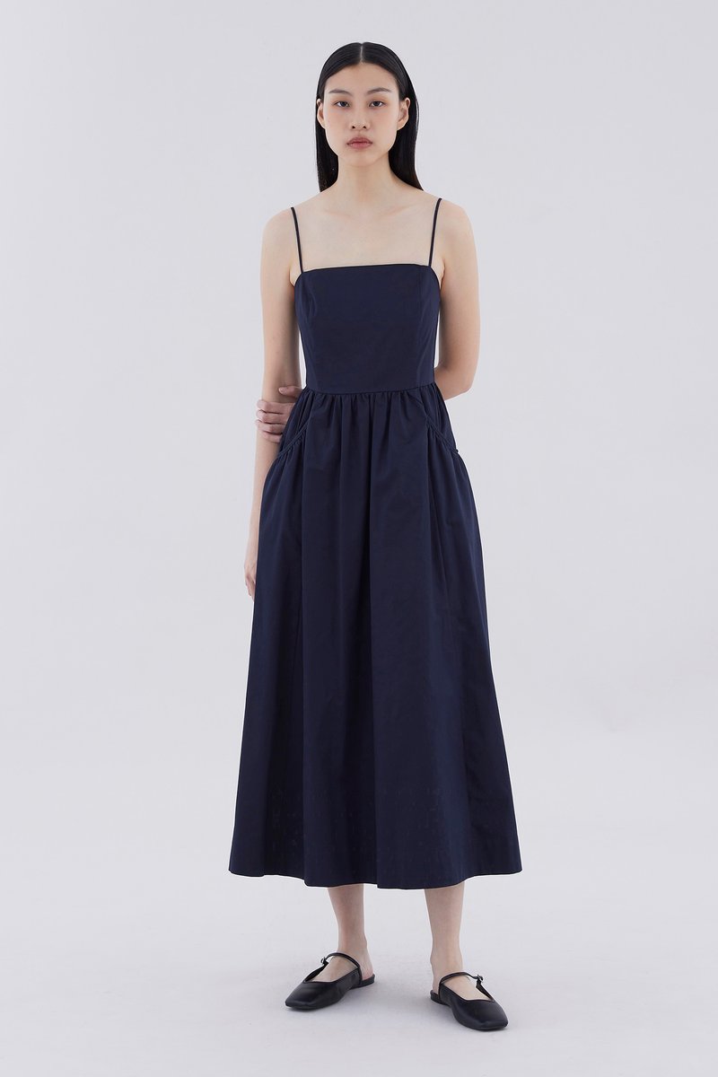 Richo Square-Neck Dress