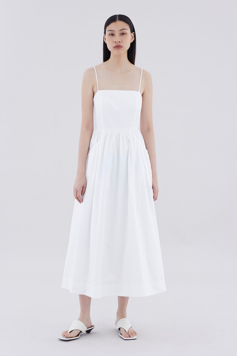 Richo Square-Neck Dress