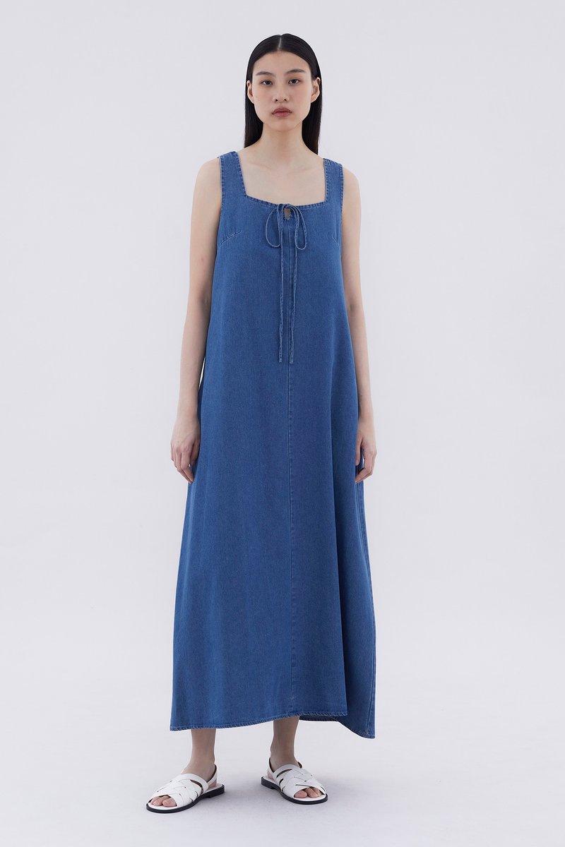 Misera Denim Column Dress