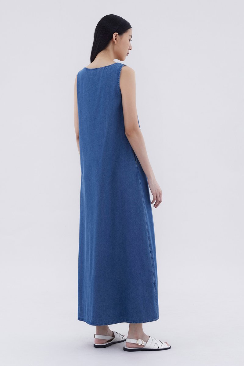 Misera Denim Column Dress