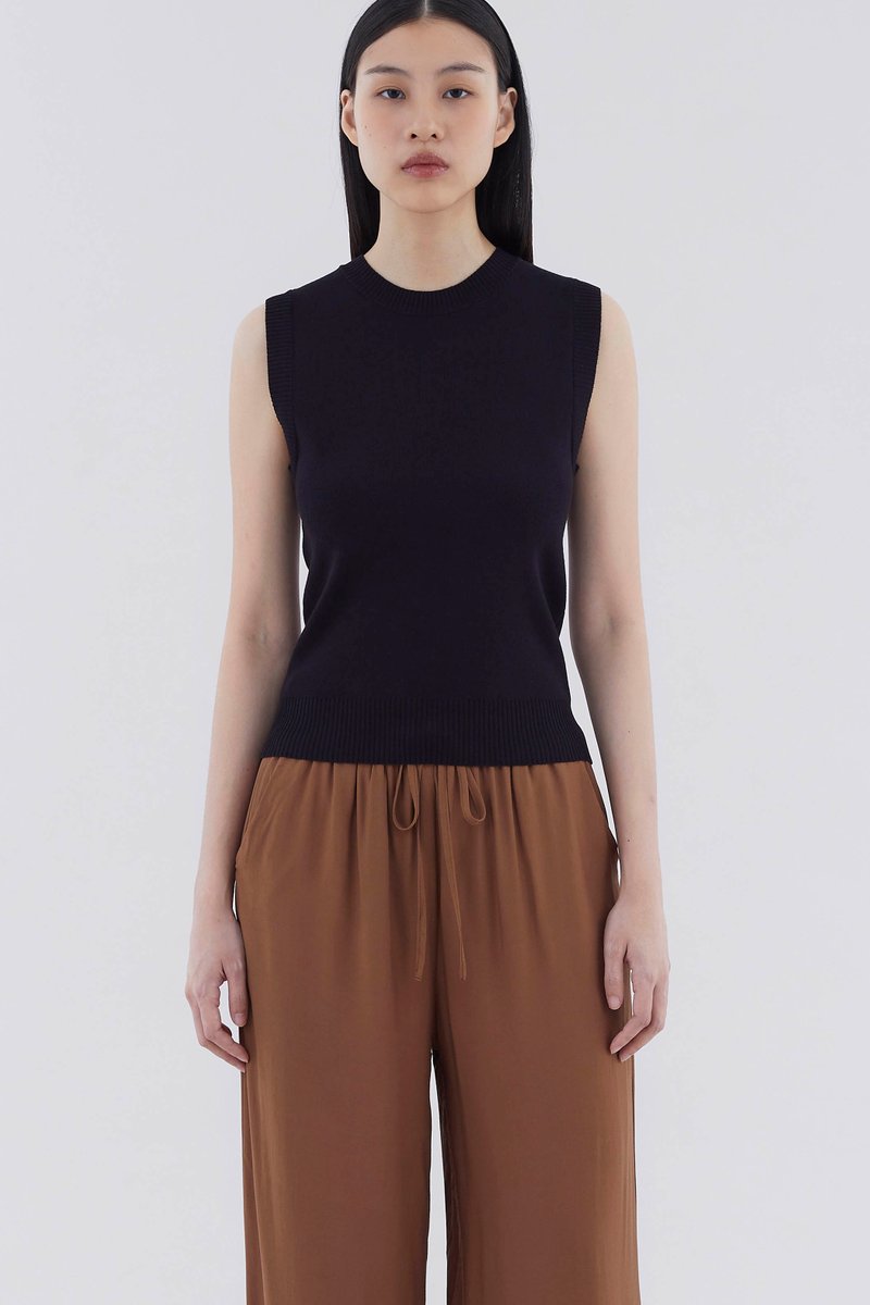 Joria Round Neck Knit Tank