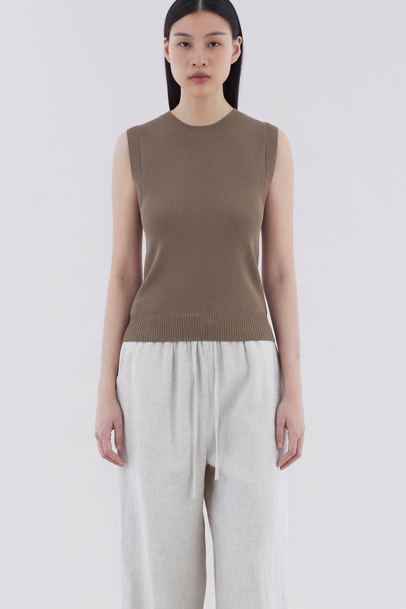 Joria Round Neck Knit Tank