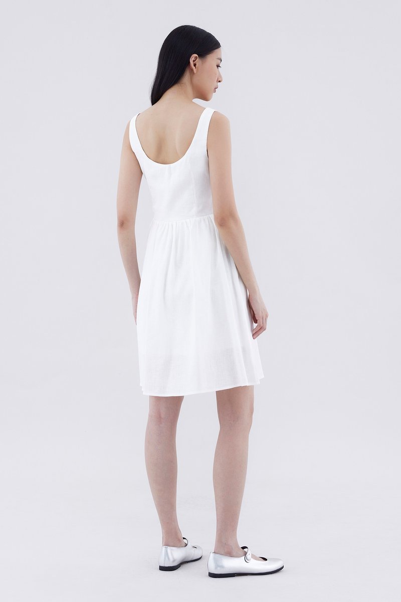 Galea Linen Bustier Dress