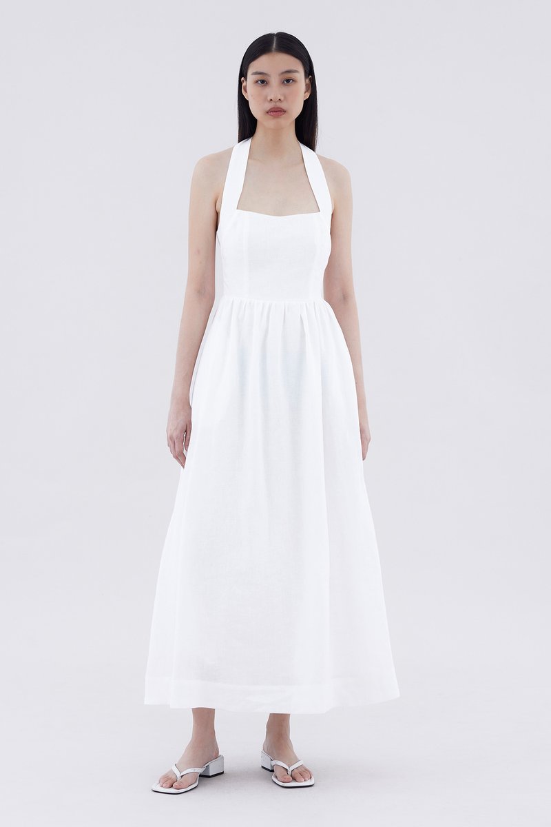 Meyla Linen Halter Dress