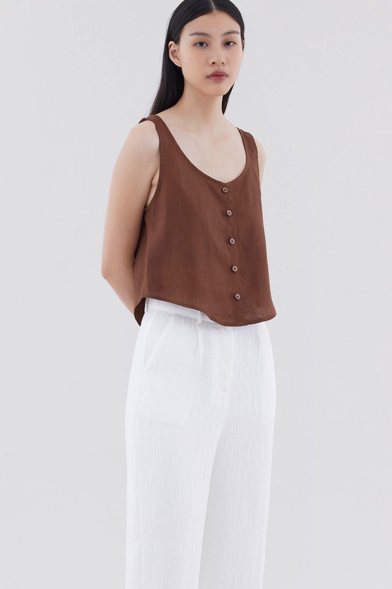 Seleve Button-Down Relaxed Top