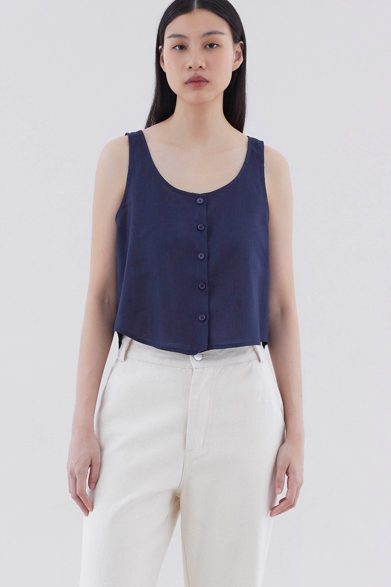 Seleve Button-Down Relaxed Top