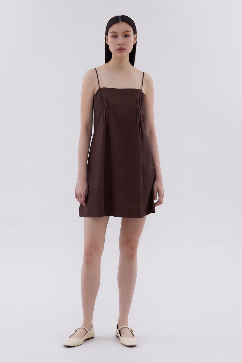 Lois Tie-Strap Mini Dress