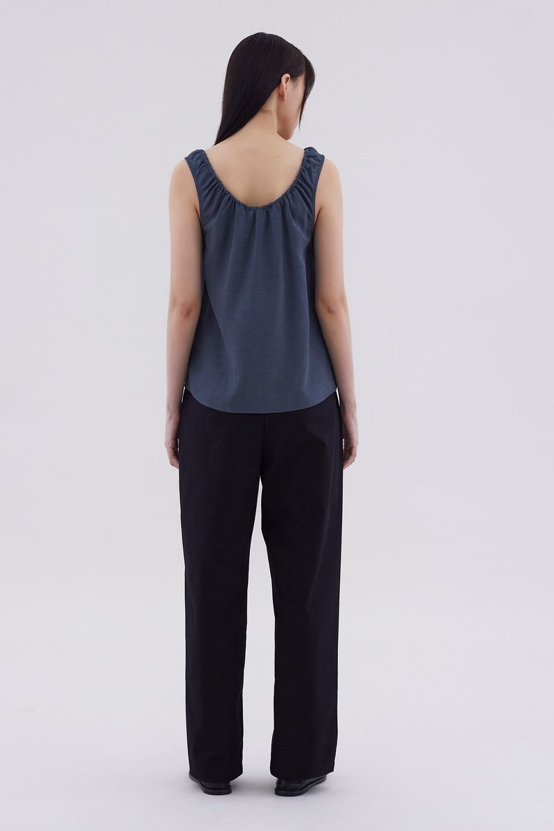 Sylphy Gathered-Neck Top