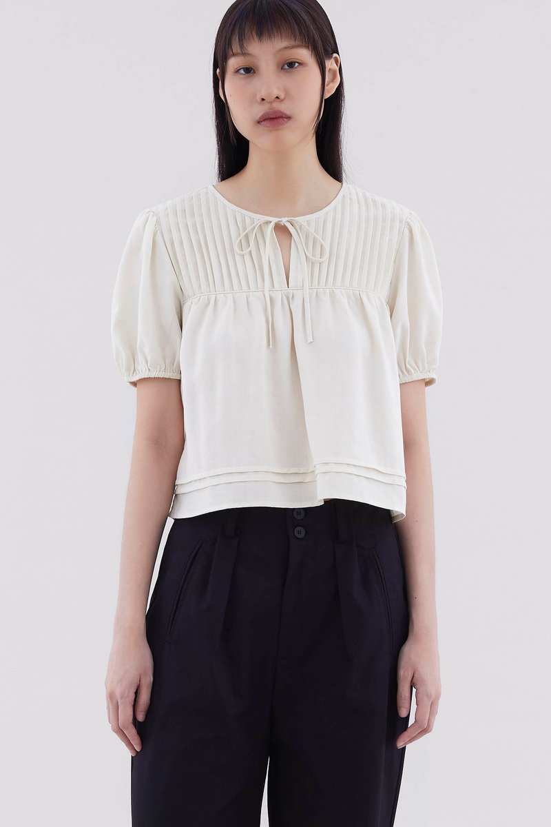 Serina Pin-Tuck Blouse