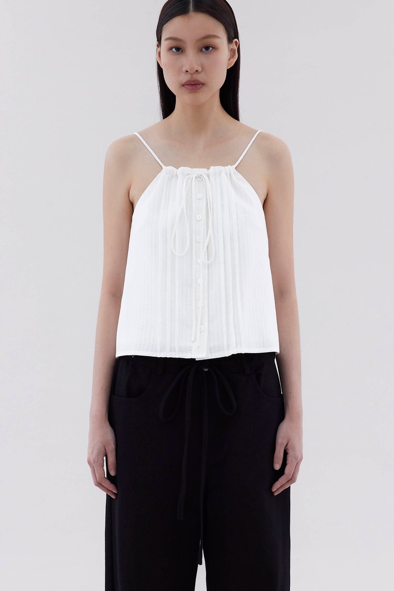 Theara Gathered-Neck Top