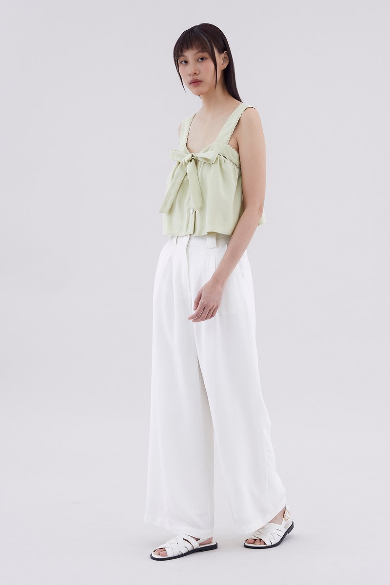 Hermaine High-Rise Double Pleat Pants