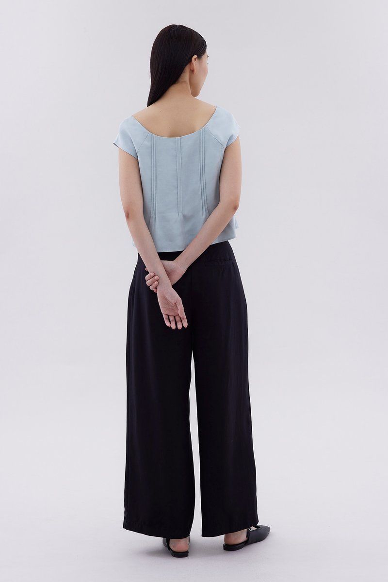 Malesha Pin-Tuck Top