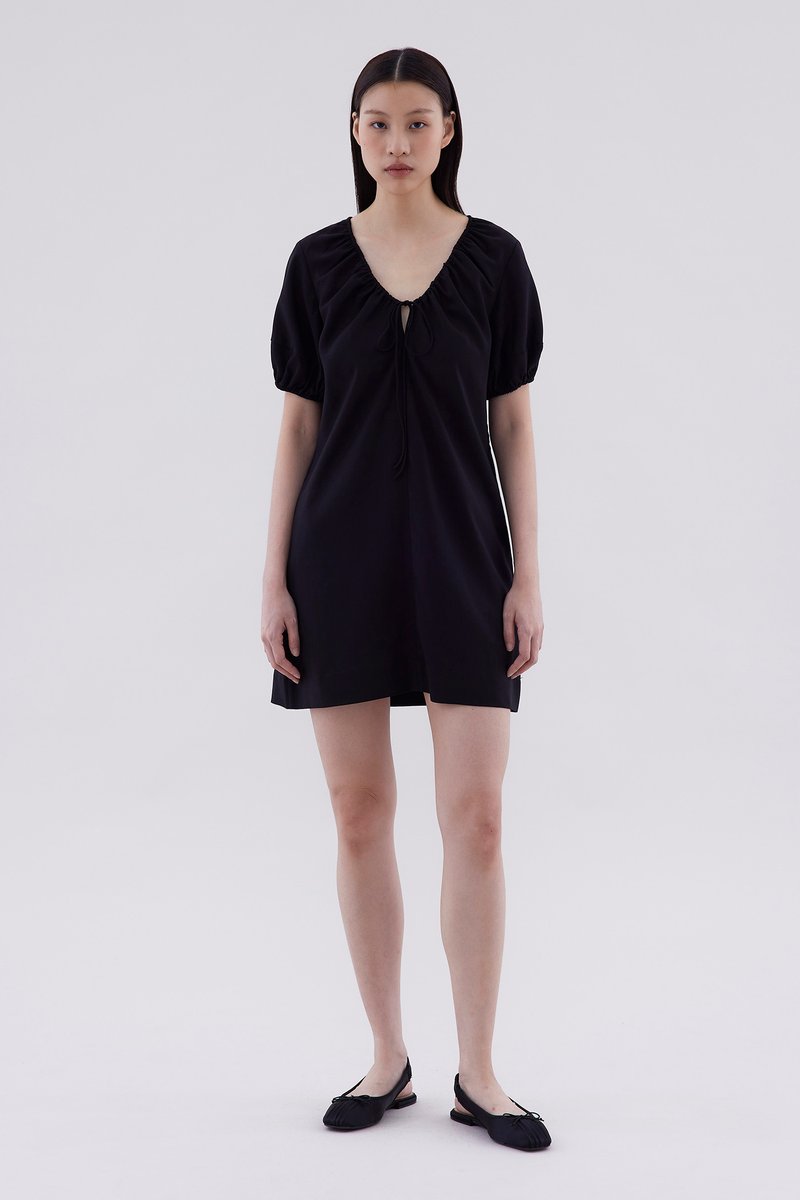 Raenale Drawstring Neck Dress