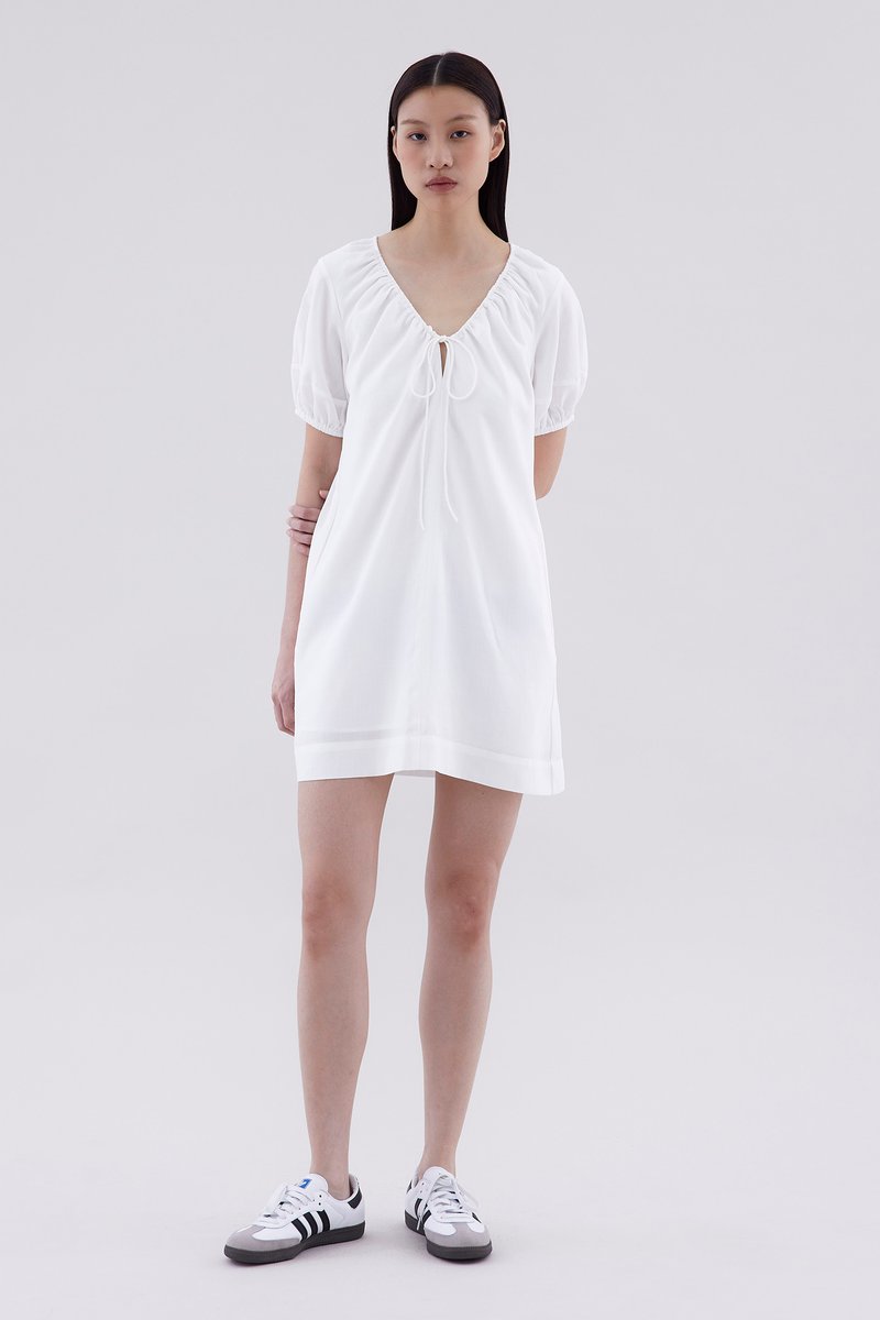 Raenale Drawstring Neck Dress