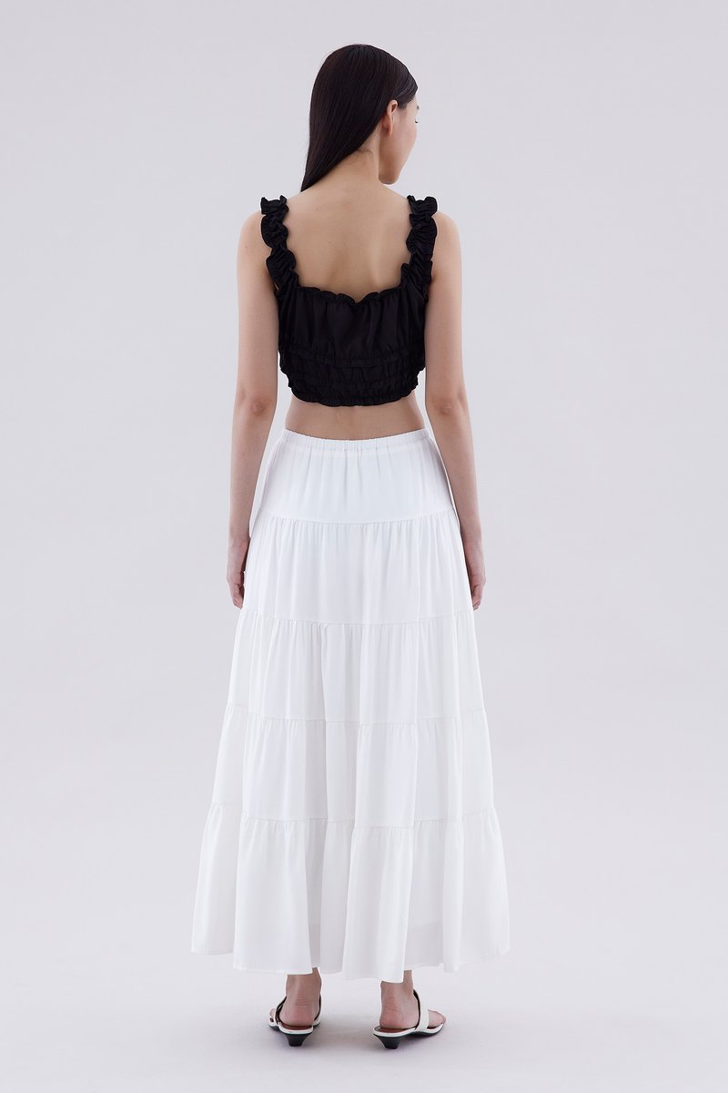 Evaline Ruched Crop Top