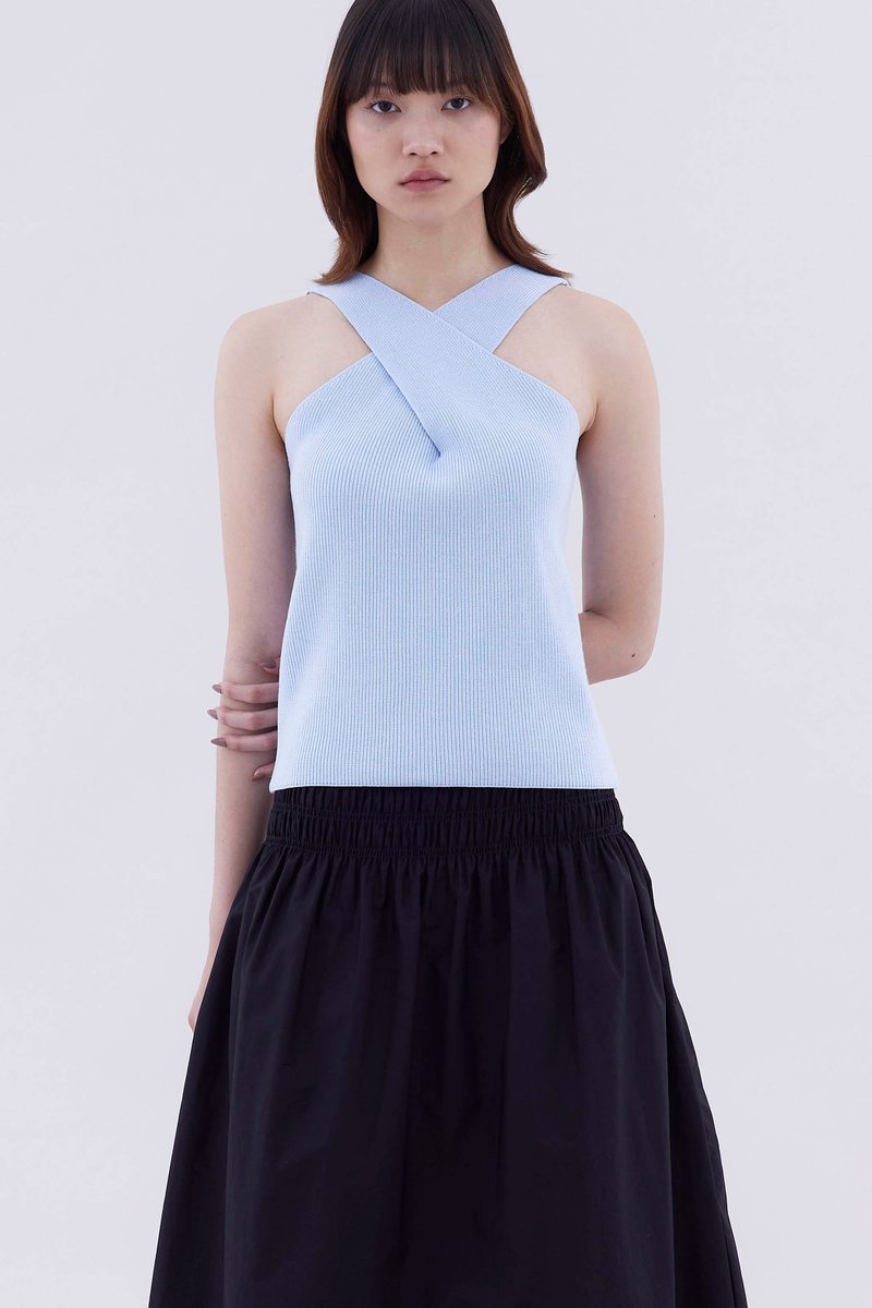 Daniele Cross-Front Knit Top