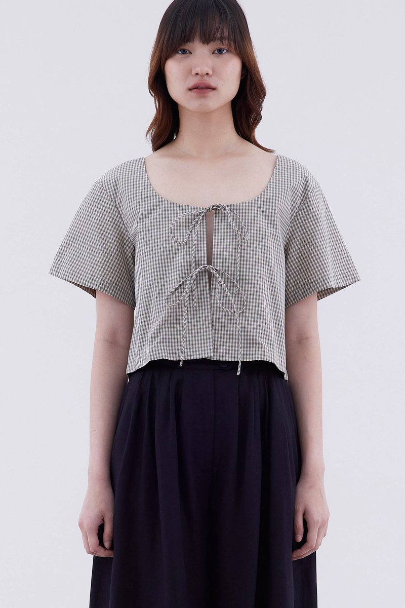 Jesse Tie-Front Crop Top
