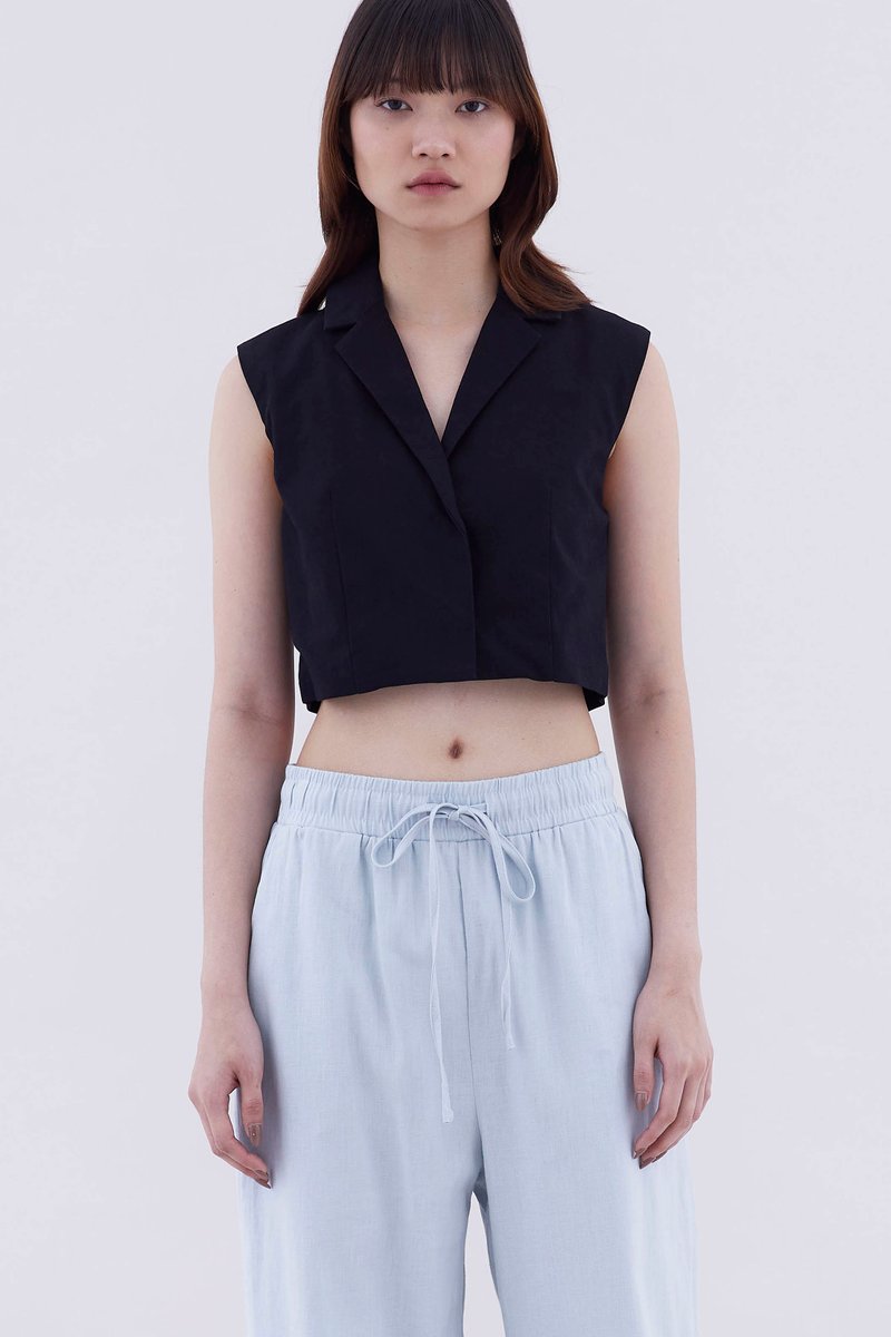 Shayla Boxy Crop Vest