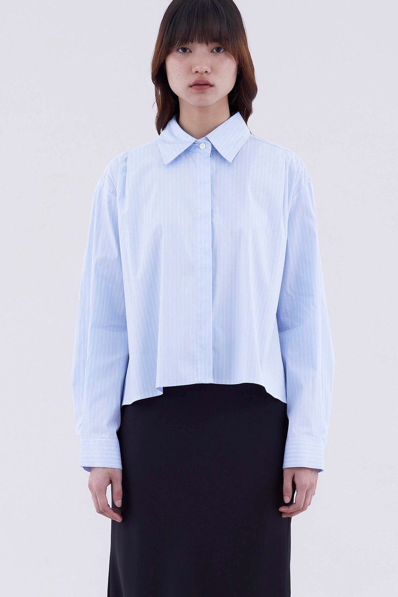 Zaire Pleated Boxy Shirt