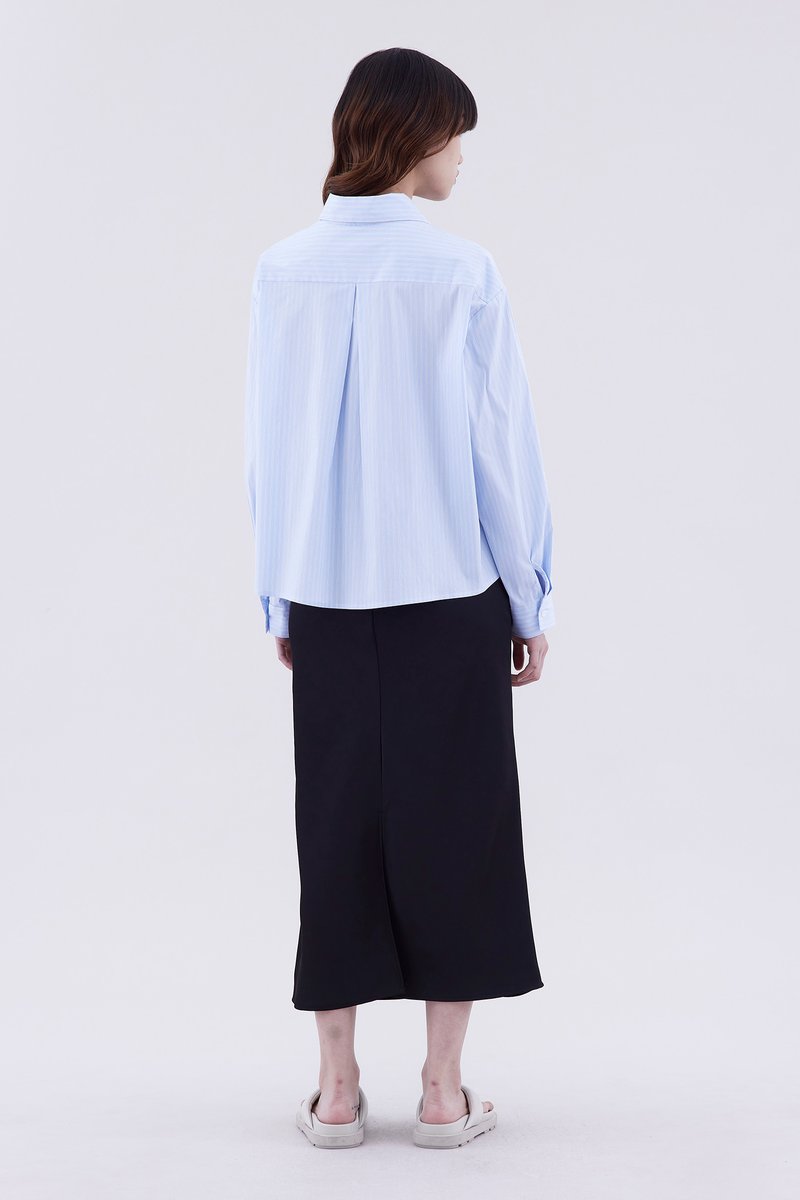 Zaire Pleated Boxy Shirt