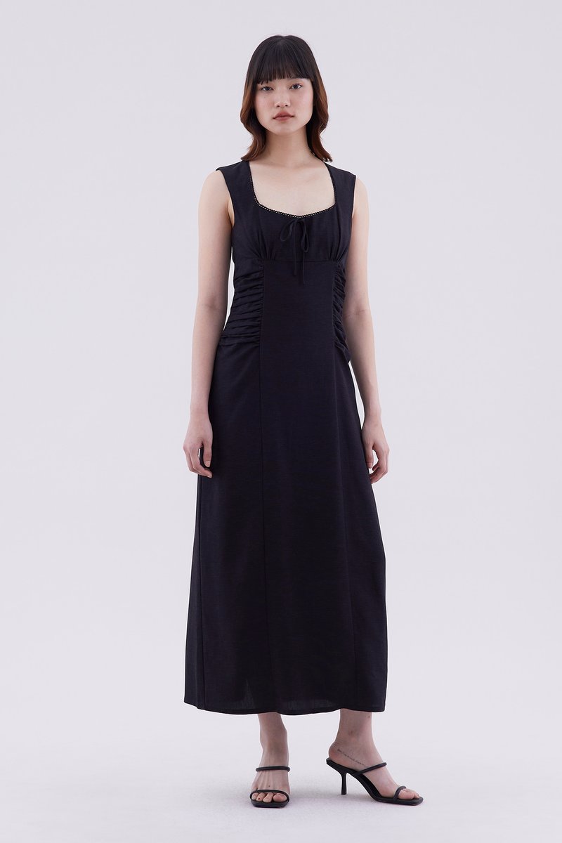 Mariem Side-Ruch Dress