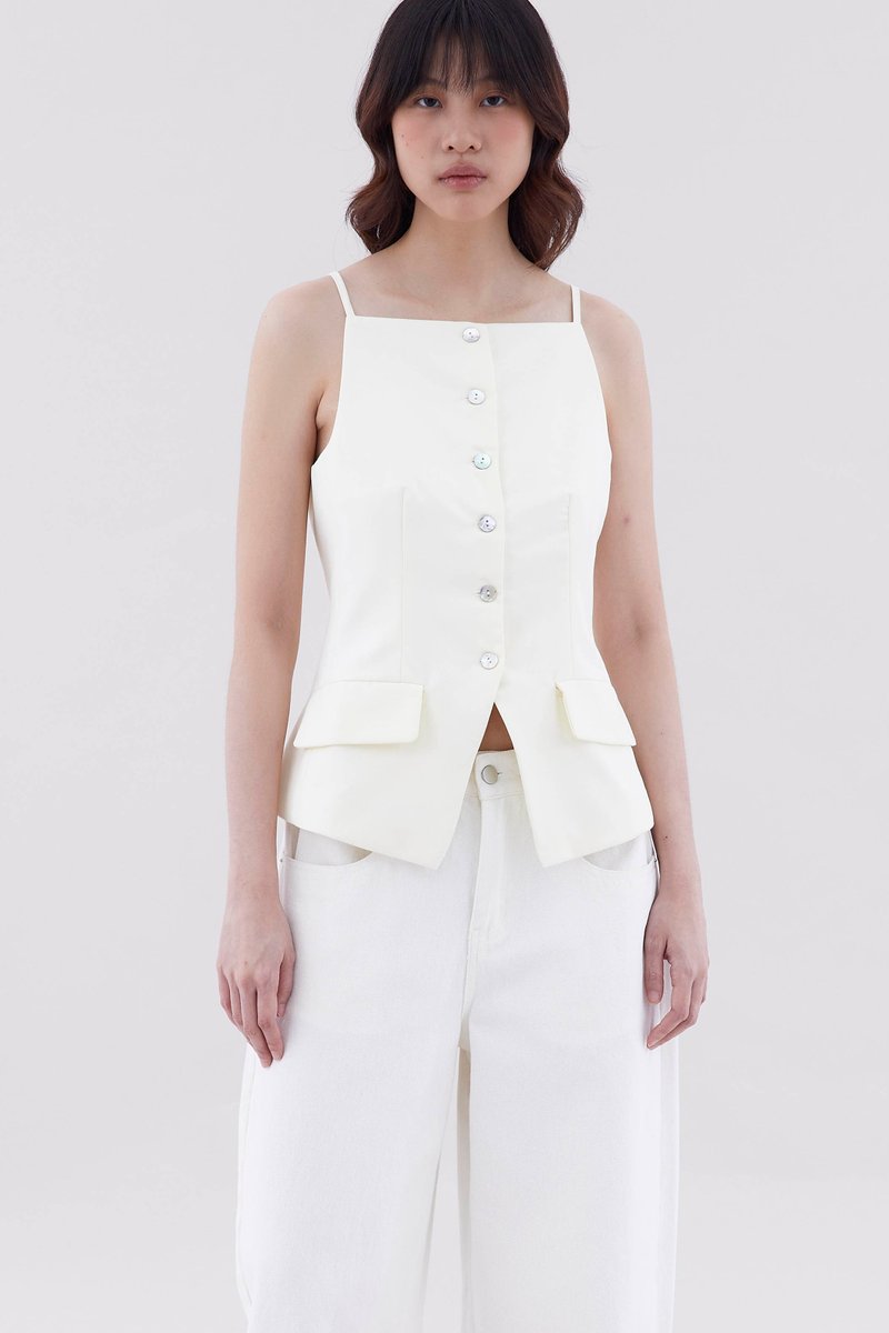 Tamie Straight Neck Waistcoat